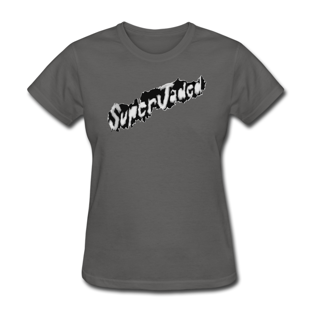 Women's SuperJaded Logo T-Shirt - charcoal