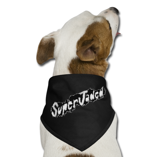 SuperJaded Logo Dog Bandana - black