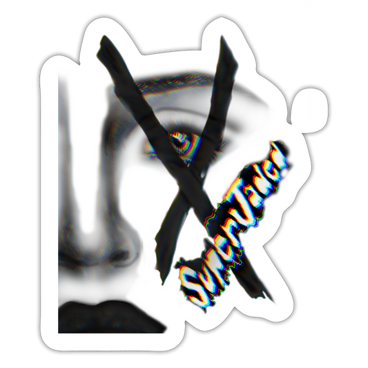 SuperJaded X Sticker - white matte