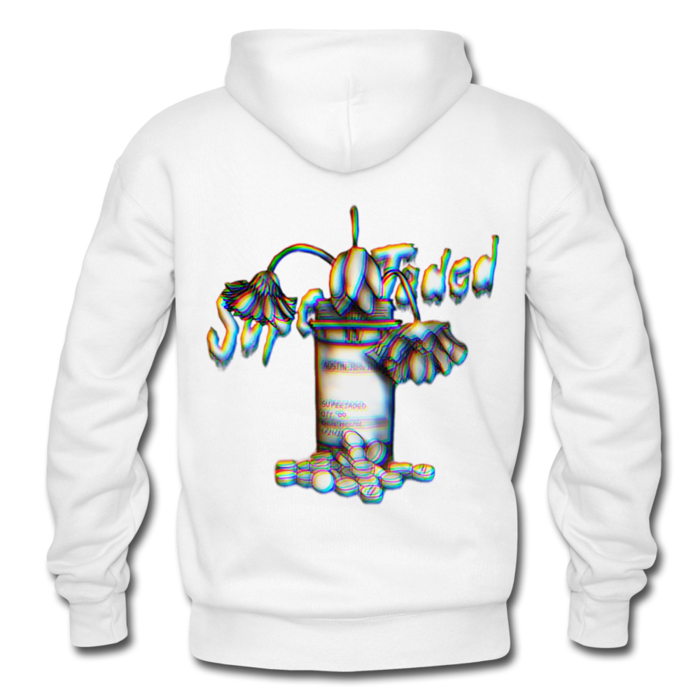 Unisex SuperJaded Refills Required Heavy Blend Hoodie - white