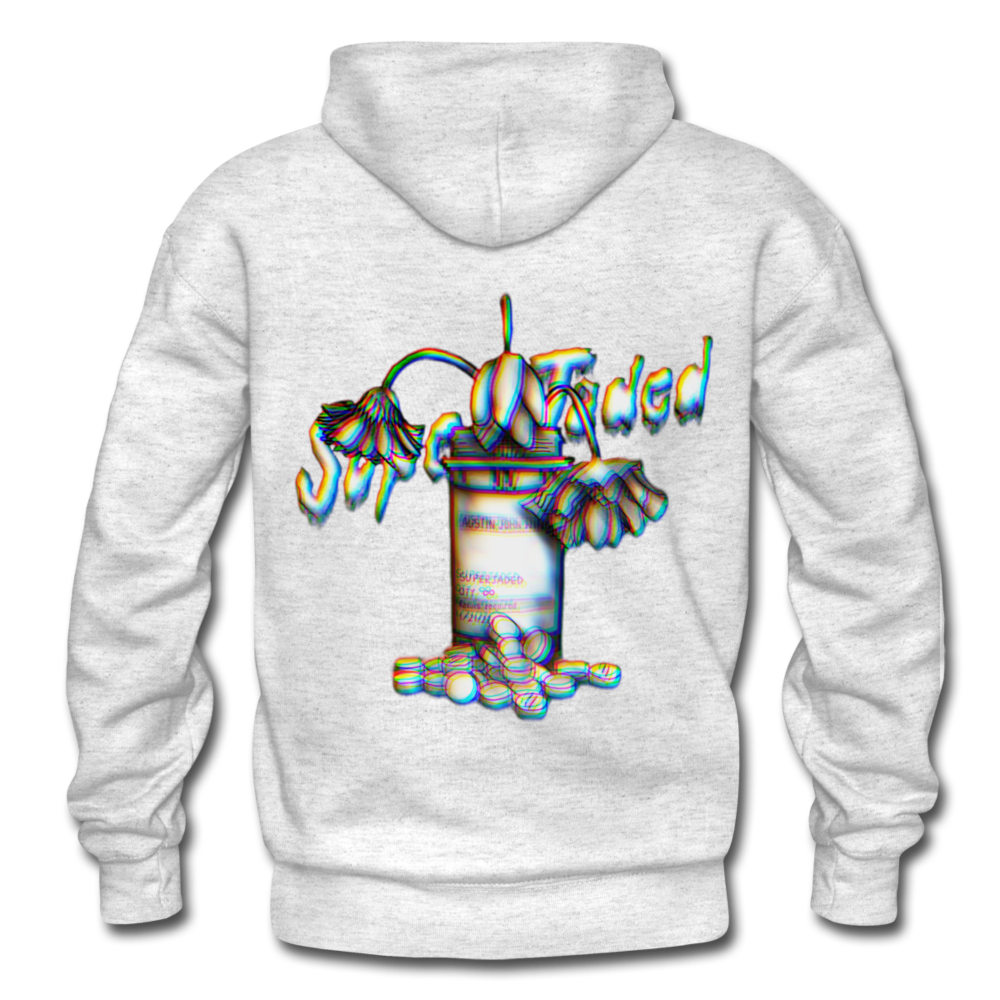 Unisex SuperJaded Refills Required Heavy Blend Hoodie - light heather gray