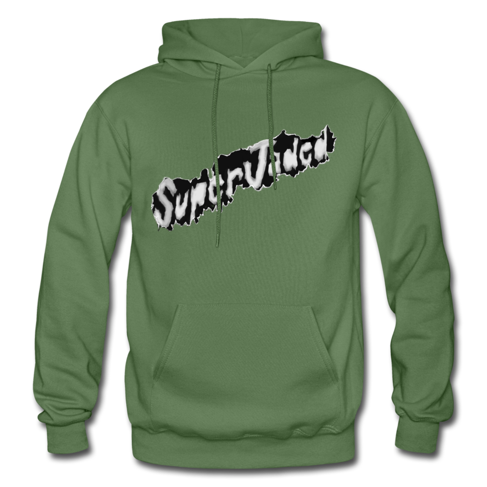 Unisex SuperJaded Refills Required Heavy Blend Hoodie - military green