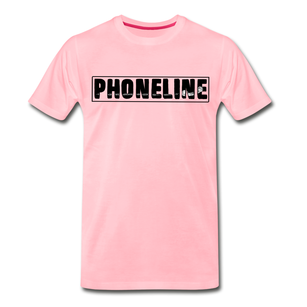 Men's Phoneline Premium T-Shirt - pink