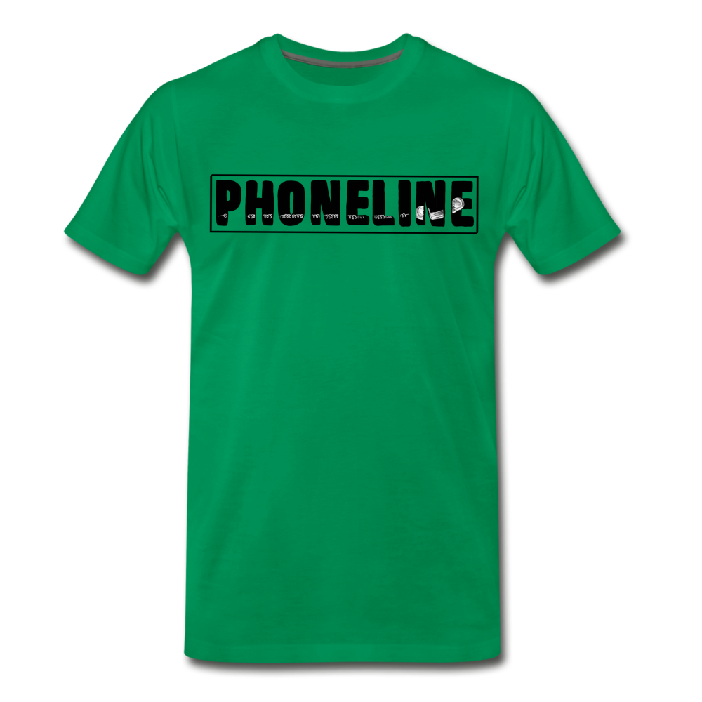 Men's Phoneline Premium T-Shirt - kelly green