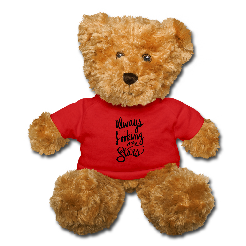 Stars Teddy Bear - red