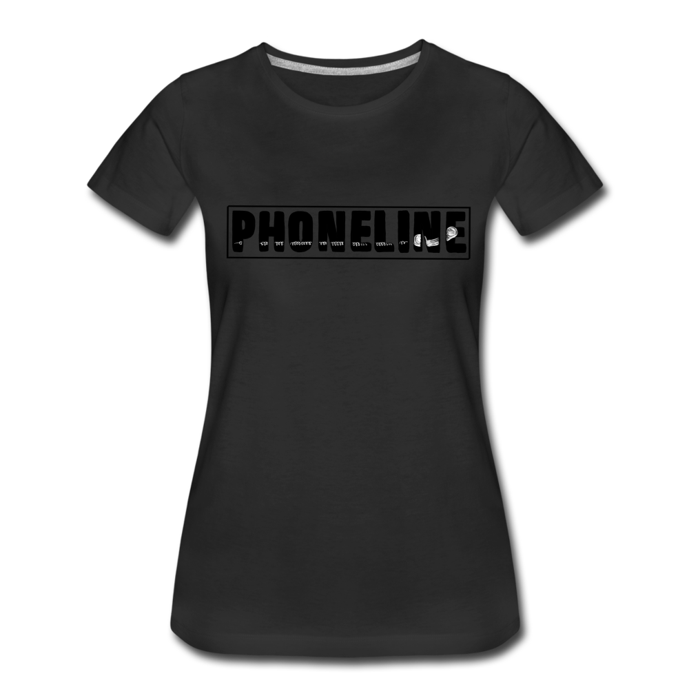 Women’s Premium Phoneline T-Shirt - black