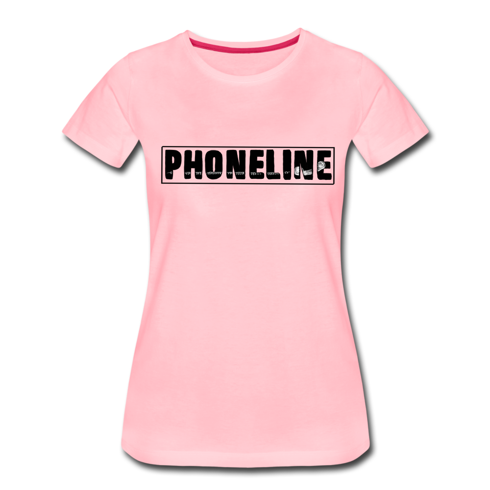 Women’s Premium Phoneline T-Shirt - pink