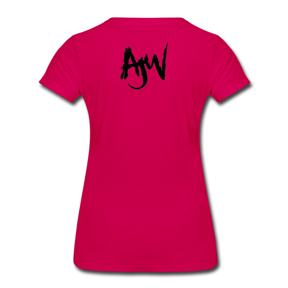 Women’s Premium Phoneline T-Shirt - dark pink