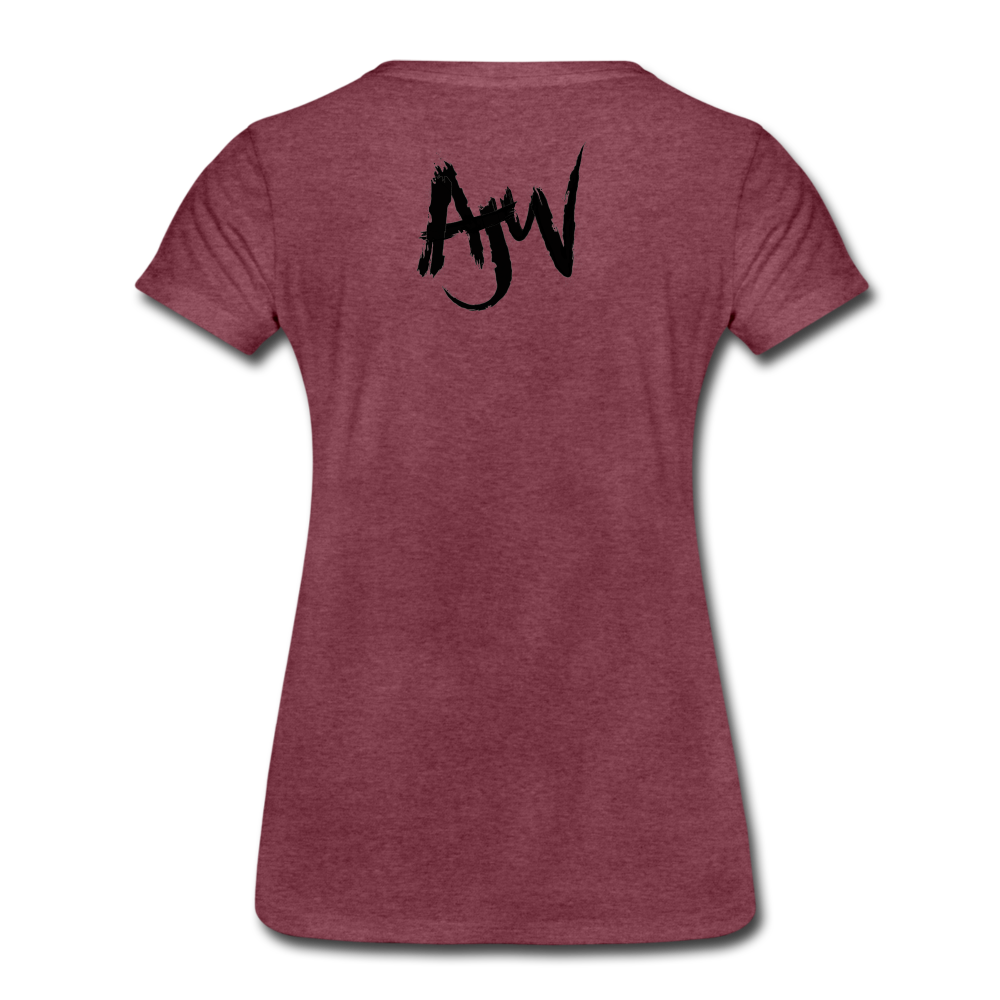 Women’s Premium Phoneline T-Shirt - heather burgundy