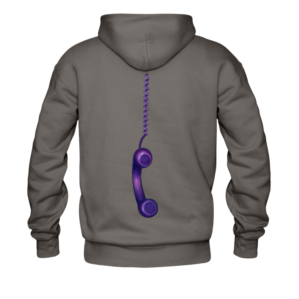 Men's Hanging Handset Hoodie - asphalt gray